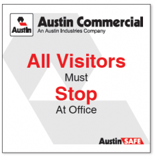 Visitor Sign | Aluminum Panel | 48” x 48”